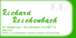 richard reichenbach business card